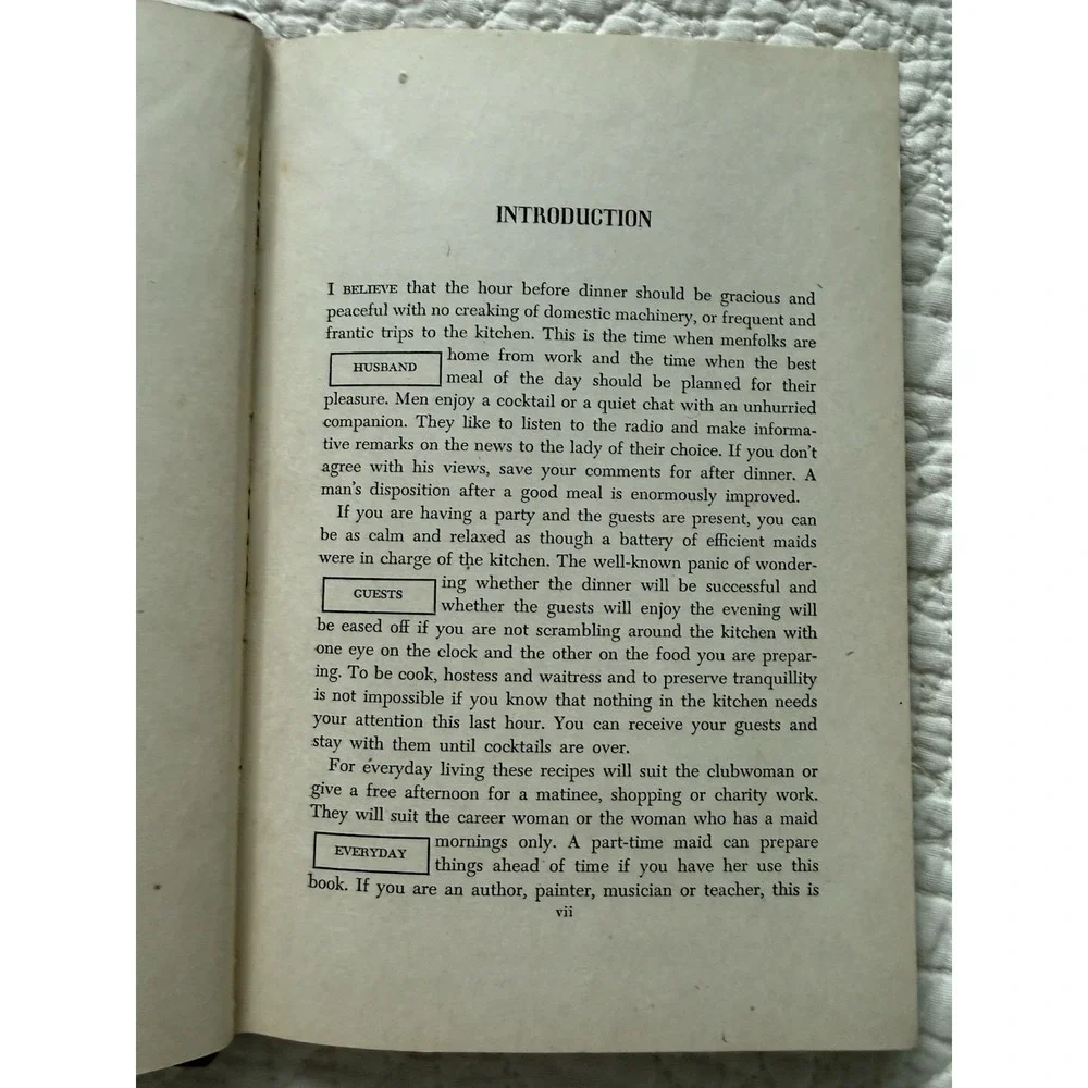 Take It Easy Before Dinner by Ruth Langland Holberg (1948,‎ War Time  Hardcover)